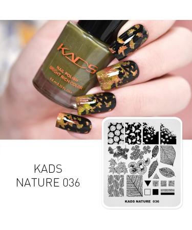 Alexnailart Professional Stamping Plates Autumn Leaves Ginkgo Maple Leaf Template Manicure Printing Tool NA036 - Buy Online on GoSupps.com