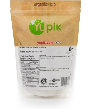 Yupik ORGANIC COCONUT MILK POWDER- 450G Gluten-free Vegan Non-GMO - Buy Online on GoSupps.com
