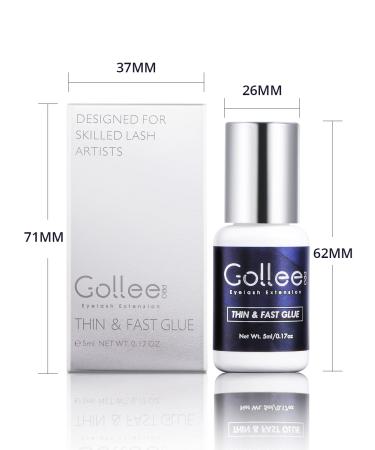 Max Bond Thin Lash Glue | High Flexibility | 1 Sec Drying Time | 6-8 Weeks Retention | 0.17fl.oz | Professional Eyelash Extension Adhesive - Buy Online on GoSupps.com