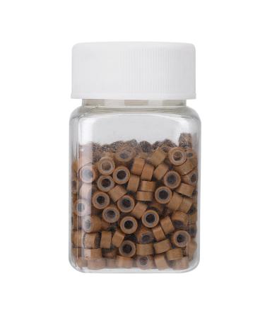 Buy 500pcs Light Brown Aluminum Silicone Beads for Hair Extensions | Microrings & Hair Braiding Decorations - International Shipping Available - Buy Online on GoSupps.com