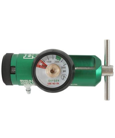 Ever Ready First Aid Oxygen Regulator CGA-870 Gauge Flow Rate with Wrench Key - 0-15LPM