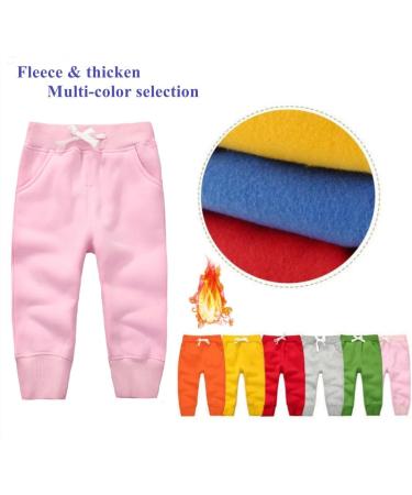 CuteOn Unisex Kids Elastic Waist Cotton Warm Trousers - 5 Years Pink - Buy Online on GoSupps.com