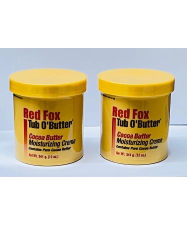 2 x RED FOX PURE COCOA BUTTER MOISTURISING CR ME 10.5 Oz