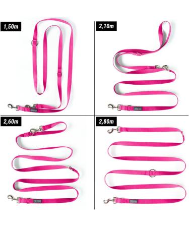 Buy Kuri Pai 3m Dog Leash for Large Dogs - Comfortable & Sustainable Bamboo Rehabilitation Leash | Pink - 280cm x 2.5cm - Buy Online on GoSupps.com