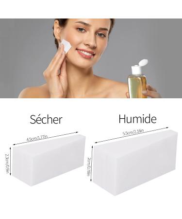 24 Pieces Triangle Make-Up Sponges | Washable Small Sponges for Liquid & Cream Foundation | White Makeup Applicators - Buy Online on GoSupps.com