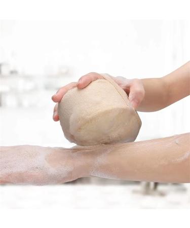 Miscati Natural Loofah Exfoliating Body Scrub Set - Eco-Friendly Bath Sponge for Deep Cleansing | Men and Women - Buy Online on GoSupps.com