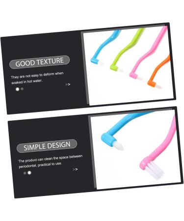 Buy Wofashpuret 4-Piece Double-Headed Toothbrush Set | Interspace & Braces Dental Care | Travel-Friendly Plastic Brush - Buy Online on GoSupps.com