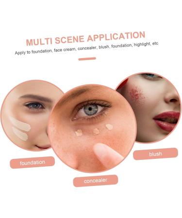 12 Pieces Makeup with Transparent Handle Makeup Tool Brush Portable Makeup Brush Nail Brush Makeup Brush Blush for Cheeks Loose Powder Brush Foundation Brush - Buy Online on GoSupps.com