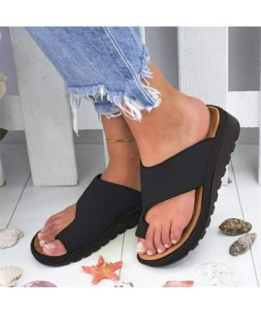 BestWalk Bunion Sandals | Orthopedic Premium Toe Corrector | Black 8.5-9 Size - Buy Online on GoSupps.com