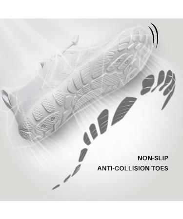 Buy Iceunicorn Barefoot Shoes | Men's & Women's Toe Aquasque Fitness & Water Shoes - EU 39 White - Buy Online on GoSupps.com
