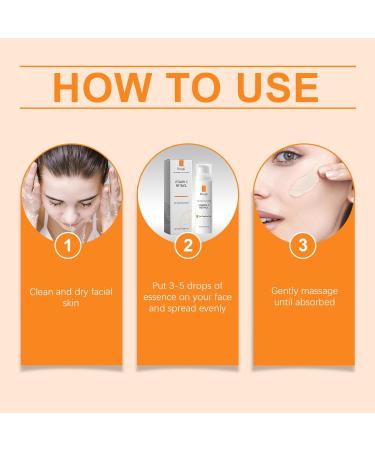 Retinol Vitamin C Anti-Wrinkle Essence Moisturizing Lightening Wrinkles Nourishing Skincare Facial Serum - Buy Online on GoSupps.com