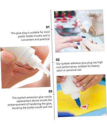 Baluue Replacement Caps for Eyelashes 50 Pieces Eyelash Extensions False Eyelashes and Glue - Buy Online on GoSupps.com