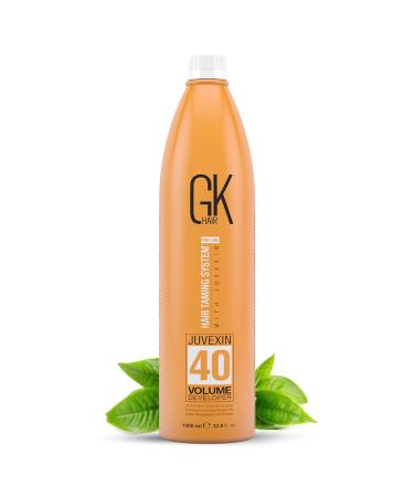 Global Keratin GK HAIR Professional Hair Creme 40 Volume Developer 33.8 Fl Oz for Hair Coloring Bleach - High-Performance Long Lasting Semi-Permanent Hair Color Toner Dye