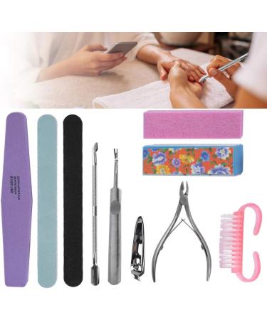 10-Piece Professional Nail Art Set | Manicure & Pedicure Tools | Nail Grinding Sponge & Buffer Files - Buy Online on GoSupps.com