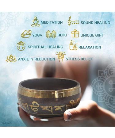Premium Sound Bowl Set for Massage & Meditation - Chakra Singing Bowls for Adults & Kids - Buy Online on GoSupps.com