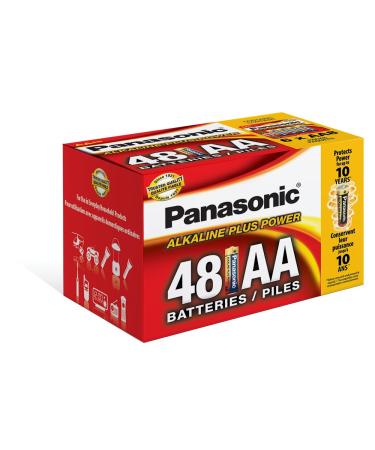 Panasonic Energy Corporation LR6PA/48PC Alkaline Plus Power AA Alkaline Battery 48 Pack AA LR6PA/48PC