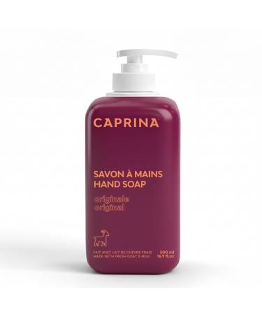 Caprina Liquid Hand Soap, Fresh Goat s Milk, 500 ml, Original Formula, Gentle Daily Cleanser for Hands Original 500 ml (Pack of 1)