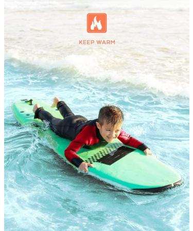 Dark Lightning 3/2mm Kids Wetsuit - Neoprene Thermal Swimsuit for Boys & Girls (X-Small) - Buy Online on GoSupps.com