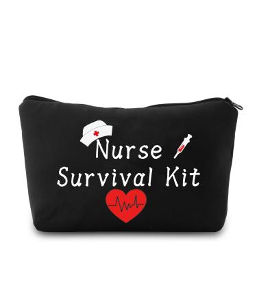 Pxty nurse gifts nurse survival kit cosmetics bag nurse pocket nurse gift nurse nurse student graduation gift black