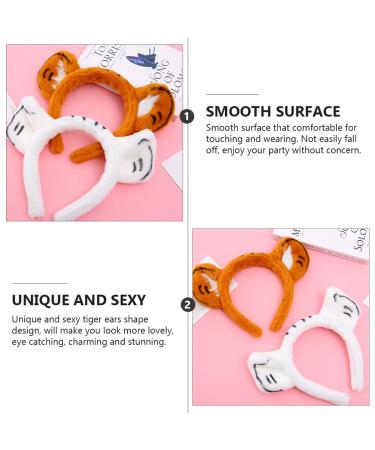 FOMIYES Tiger Ears Headband - 2 Pack Animal Ears for Parties & Costumes | Perfect Gift - Buy Online on GoSupps.com