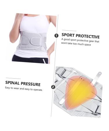 FRCOLOR Breathable Lower Back Support Brace for Men & Women | Travel Waist Supporter & Toothpaste Holder | Body Trimming Gym Straps - Buy Online on GoSupps.com