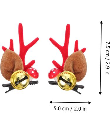 minkissy 2 Pairs Antler Hair Clip Halloween Hair Pins Elk Antlers Barrette Deer Horn Ears Hairpins Halloween Barrette Animal Hair Clips Deer Ears Hairpins Decorate Iron Christmas A40 - Buy Online on GoSupps.com