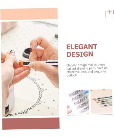 minkissy 4 Sets Nail Pen Nail Art Liner Brush Nail Tech Accessories Nail Art Pen Wear- Resistant Dotting Pen Household Tools Nail Painting Tools Nails Kits Polly Gel 3d Gel Pen Painted Abs - Buy Online on GoSupps.com