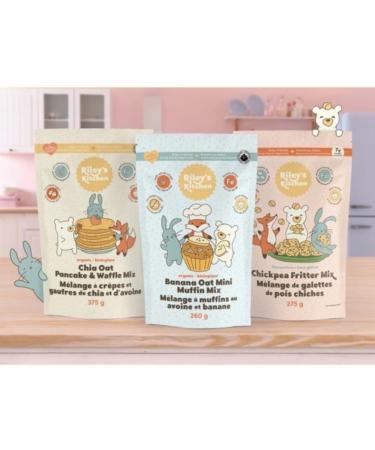 Organic Banana Oat Mini Muffin Mix No Added-Sugar Source of Iron Plant-based. Baby-led Weaning Toddlers and the Whole Family. - Buy Online on GoSupps.com