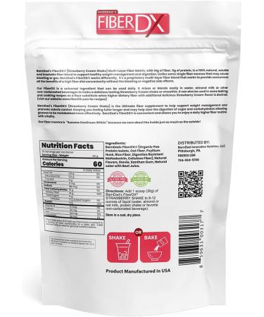 BarnDad FiberDX Strawberry Cream 600g - Natural Sweetened Fiber Supplement - Buy Online on GoSupps.com
