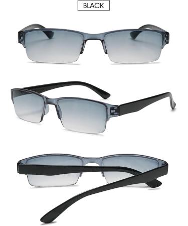 Vevesmundo Semi-Brown Plastic Rectangular Reading Glasses for Men & Women - International Shipping Available - Buy Online on GoSupps.com