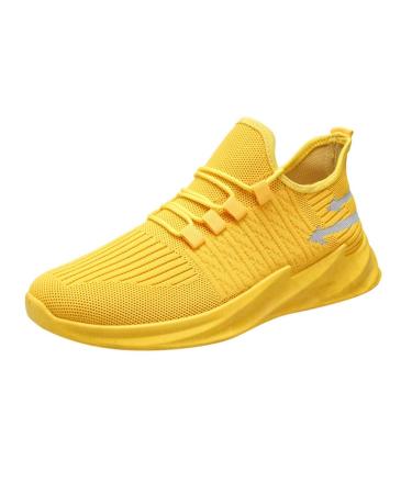 Waldl ufer Shoes Women Wide K Women & Men Fashion Shoes Beautiful Mesh Sport Sneaker Unisex Feure Shoes Hallux Shoes Women.42 (Yellow 36) 36 EU Yellow