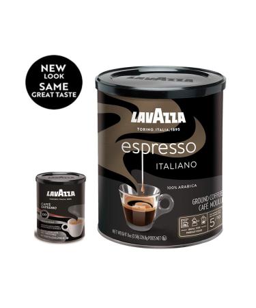 Authentic Lavazza Espresso Italiano Ground Coffee - 100% Arabica, Medium Roast, 8 oz Cans (Pack of 4) - Non-GMO, Rich-bodied Italian Blend - Buy Online on GoSupps.com