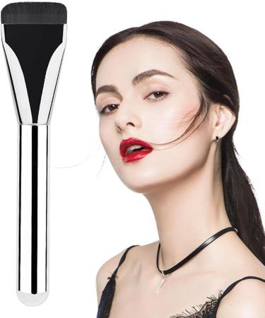 Foundation Makeup Brush 3 Cosmetics Applicator With Ultra Thin Bristles Perfect For Blending Liquid Powder Cream And Liquid Make Up Aluminum tube rubber handle - Buy Online on GoSupps.com