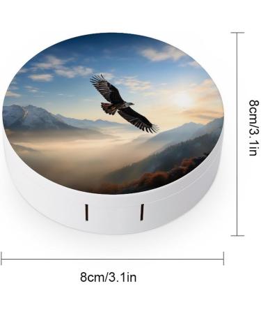 Portable Contact Lens Case - Eagle Mountains Travel Storage Box for Easy Lens Organization - Buy Online on GoSupps.com