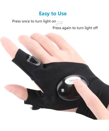 Shop Cestmall Outdoor Fishing Gloves with LED Flashlights - Fingerless Night Lighting Gloves for Camping & Hiking - Perfect for Emergency Survival - Buy Online on GoSupps.com