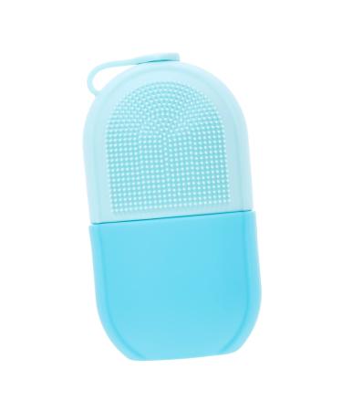 Healeved Ice Globe Roller Beauty Face Ice Tray Manual Massage Tools Ice Face Facial Ice Face Massage Tools Tuile Molds Silicone Ice Holder for Face Skin Care Tool Face Cosmetic Silicone 13X6.5X5.5CM Blue