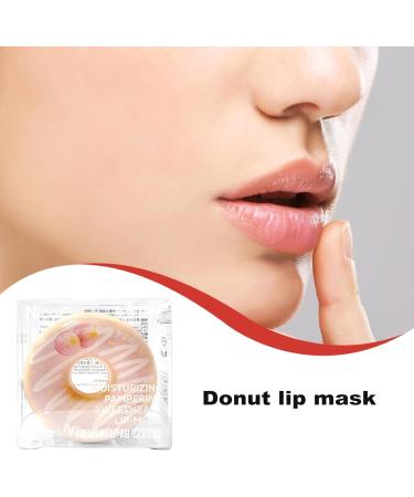 Moisturizing Lip Balm - Donut Shape Moisturizing Lip Plumping Balm | Overnight Lip Repair Moisturizing Lip Care for Daily Travel Business Trip Hixip - Buy Online on GoSupps.com