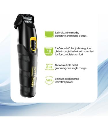 WAHL Canada Lithium-Ion Extreme Grip Multigroomer Offers versatile body grooming with 4 interchangeable heads the secure makes it easy for trimming & edging at multiple angles - Model 3115 Black - Buy Online on GoSupps.com