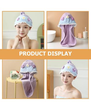 Buy Baluue Absorbent Hair Drying Hat for Women - Cute Flower Design Quick Drying Cap - Fast International Shipping - Buy Online on GoSupps.com