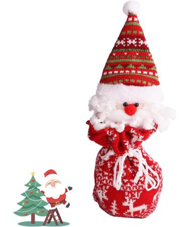 LABRIMP 1pc Storage Bag Portable Kids Child Christmas Candy Hanging Claus Santa Adorable Bags Ornament - Buy Online on GoSupps.com