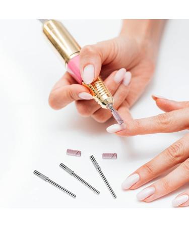 Nogeqi Set of 4 Nail Cutter Attachments Sanding Sleeves Nail Cutter Nail Drill Set Tungsten Carbide Carbide Nail Cutter Bits Remove Cuticles Long Barrel Shape Cuticle Remover for Manicure Pedicure - Buy Online on GoSupps.com