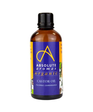 Absolute Aromas Organic Castor Oil 250ml - 100% Pure and Natural Carrier Oil - For Massage, Aromatherapy and Blending Essentials Oils