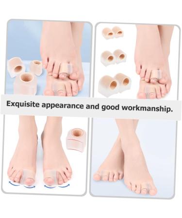 2 Pairs Toe Separator & Protector Set | Multipurpose Fiber Tool for Toe Separation, Bunion Cover & Hammer Toe | Reusable Toe Spacers | 3.6x3.5cm - Buy Online on GoSupps.com