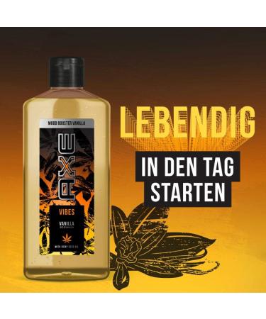  Axe Mood Booster Vanilla Vibes Shower Gel for Men with invigorating fragrance and hemp seed oil (1 x 200 ml) - Buy Online on GoSupps.com