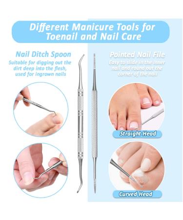 Painless Podiatrist Toenail Clippers for Thick Nails - Professional Ingrown Toenail Tool Kit for Adults & Seniors - Stainless Steel Super Sharp Blade (Black) - Buy Online on GoSupps.com