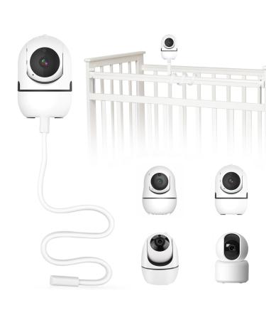 Rierousy Baby Monitor Holder Baby Camera Holder Baby Monitor Holder Compatible with Most Baby Monitor Brands (White)