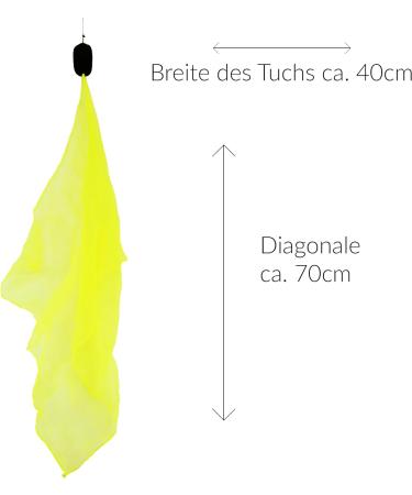 Buy Diabolo 40cm UV Light poi - Yellow Angel Wings Spinning Poi for Kids | Soft Spiral Poi for Beginners & Professionals - International Shipping - Buy Online on GoSupps.com