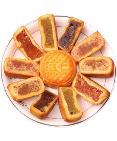 HELENOU666 Mooncake Chinese Mid-Autumn Festival Traditional Mini-Mooncake 9-Flavor Mixed Fruit Moon Cake 20pcs - Buy Online on GoSupps.com