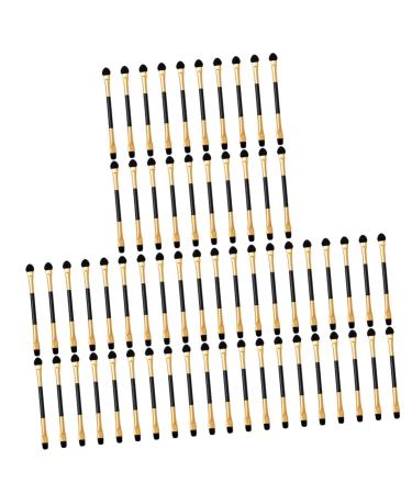 FOMIYES 60 Pcs Eye Shadow Makeup Brush Make up Brush Precision Eyeshadow Brush Eye Makeup Brush 12.50X0.50X0.50CMx3pcs Goldenx3pcs