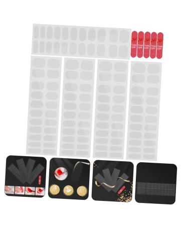 PLAFOPE 5 Sheets Nail Stickers Gel Nail Sticker Gel Strips Nails French Manicure Stickers Nail Gel Stickers French Manicure Strips Gel Pedicure Kit Nail Strips Gel Nail Kit Clear Nail - Buy Online on GoSupps.com